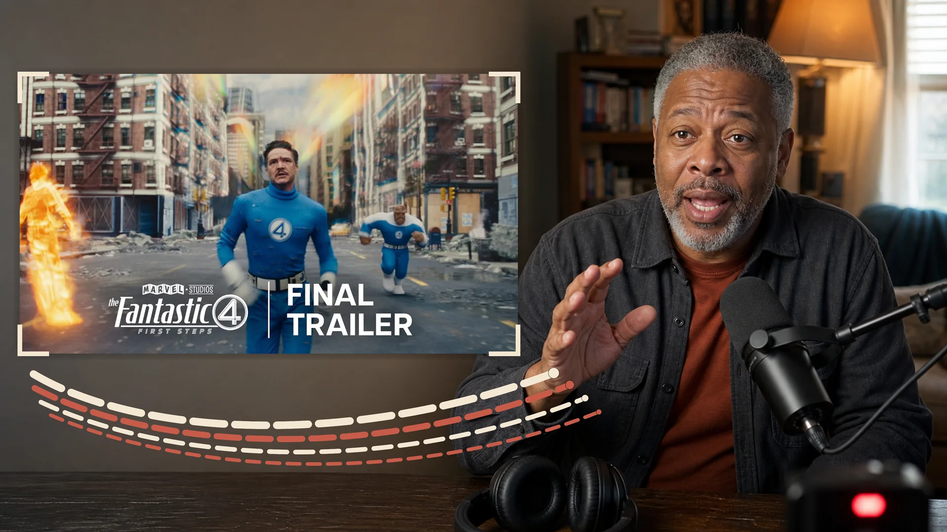 Three adult movie trailer reaction creators discussing the official Spider-Man No Way Home teaser with bilingual subtitles
