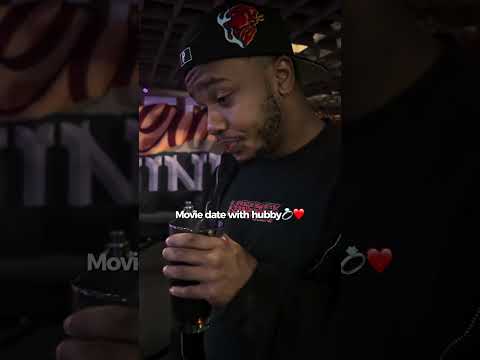 Video thumbnail: Just out here collecting memories before we say "I do." 🤍💍 #datenight #moviedate #engaged #shorts