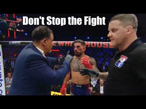 Video thumbnail: Doctor Tries to Stop the Gaethje Topuria Fight but the Ref Said No Thanks - Doctor Explains