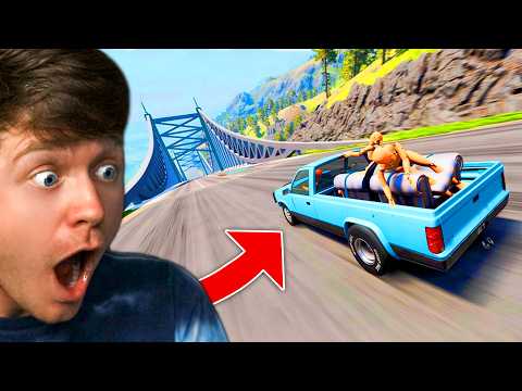 Video thumbnail: CRAZIEST DOWNHILL CRASHES in BEAMNG DRIVE! (Reaction)
