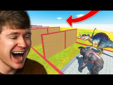 Video thumbnail: DINOSAUR vs ANIMAL the RACE in ARBS! (Reaction)