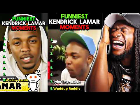 Video thumbnail: Kendrick Lamar Funniest Moments (REACTION)