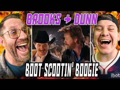 Video thumbnail: GRAB YOUR DANCING SHOES! Reaction to Brooks & Dunn - Boot Scootin' Boogie