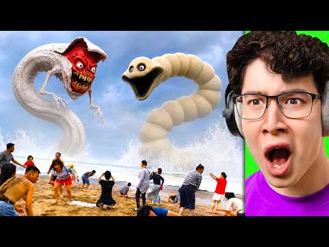 Video thumbnail: Reacting to GIANT Worms vs REAL LIFE (Animation)