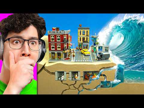 Video thumbnail: Reacting to INSANE LEGO City Tsunami Disaster (Experiment)