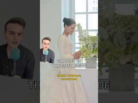 Video thumbnail: A DARK & STORMY WEDDING DRESS #fashion #wedding #gabriette