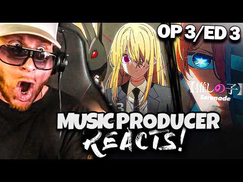 Video thumbnail: MUSIC PRODUCER REACTS to OSHI NO KO S3 OP & ED!  (+ Bonus Reaction 👀)