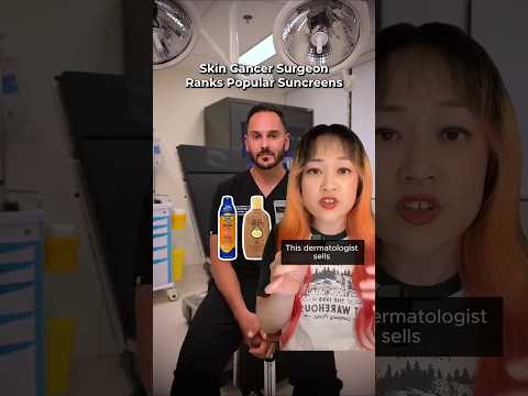 Video thumbnail: Skin cancer doctor rates sunscreens 😱 #spf #skincare
