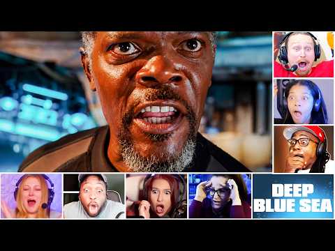 Video thumbnail: Reactors Reaction... Sam Jack Gets Interrupted MID HERO SPEECH | Deep Blue Sea (1999) Movie Reaction
