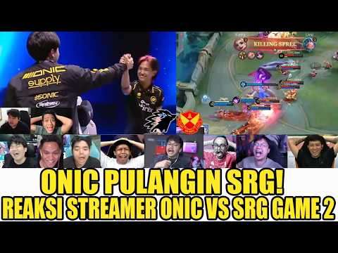Video thumbnail: ONIC PULANGIN SRG! Reaction Streamer ONIC VS SRG MSC EWC 2026 GAME 2