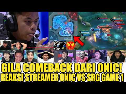 Video thumbnail: GILA COMEBACK DARI ONIC! Reaction Streamer ONIC VS SRG MSC EWC 2026 GAME 1