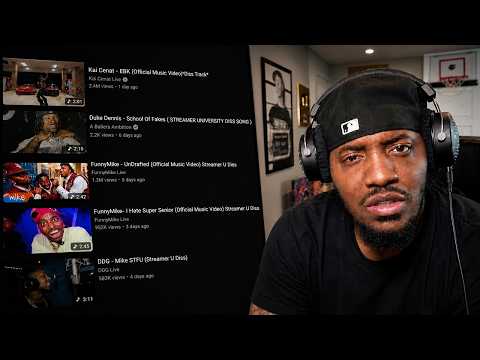 Video thumbnail: NoLifeShaq REACTS to FUNNY MIKE , RAKAI, & DDG Streamer University DISS TRACKS!