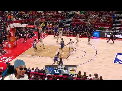 Video thumbnail: Reacting To Lakers vs Warriors Full Game Highlights - July 18, 2026 | NBA Summer League Semis!