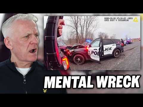 Video thumbnail: Police Chase Leaves 6 Patrol Cars Wrecked REACTION | OFFICE BLOKES REACT!!