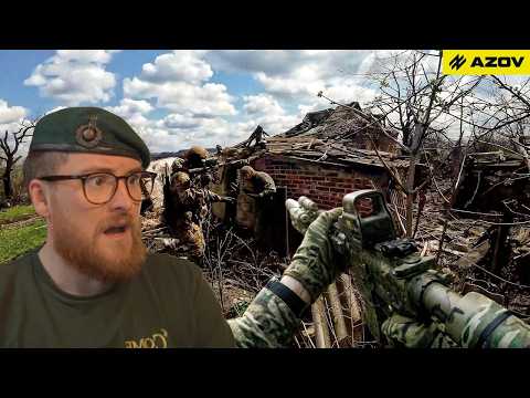 Video thumbnail: POV: Azov Recon Platoon Conducts Sweep in the Toretsk Sector | Royal Marine Reacts
