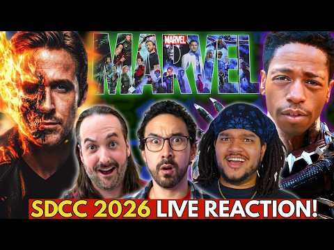 Video thumbnail: Marvel SDCC 2026 ANNOUNCEMENTS REACTION! Ryan Gosling Ghost Rider, New Black Panther, Gray Deadpool
