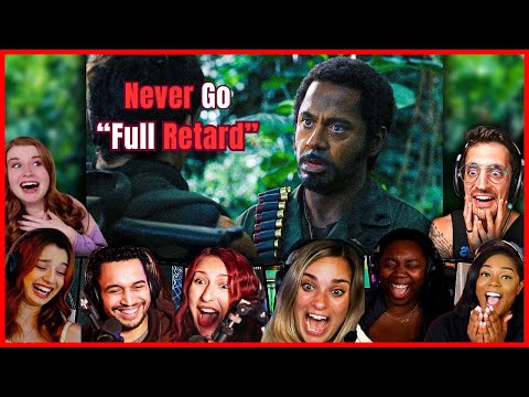 Video thumbnail: Tropic Thunder's "Never Go Full Retard" Scene: HILARIOUS First-Time Reactions!