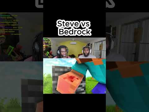 Video thumbnail: Steve Can’t Move Bedrock #minecraft #shorts #viral #funny #animation #smokecountyjk #fyp