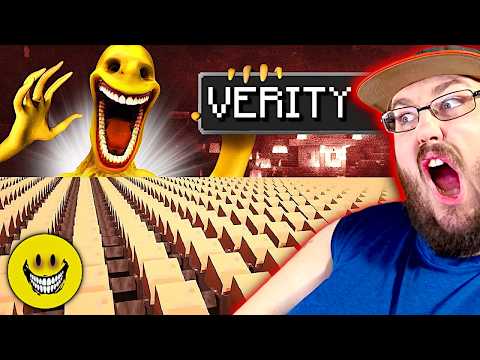Video thumbnail: 1,000,000 Villagers Become VERITY | MINECRAFT HORROR MOD VERITY REACTION!!!