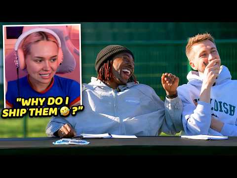 Video thumbnail: Talia Mar Reacts To GUESS THE FOOTBALLER (ft. Eze and Chazza)