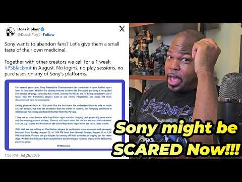 Video thumbnail: Gamers Propose a 7-Day Playstation BLACKOUT to FIGHT BACK against Sony Ending Physical Games!